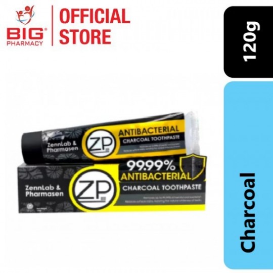 ZP ANTIBACTERIAL TOOTHPASTE CHARCOAL 120G