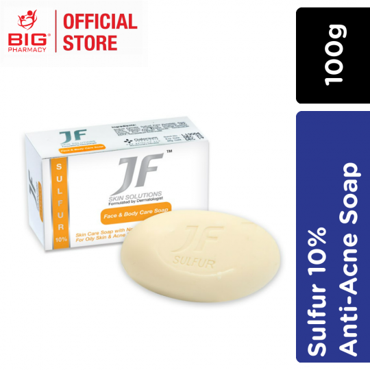 JF Sulfur 10% Anti-Acne Face & Body Soap 100g