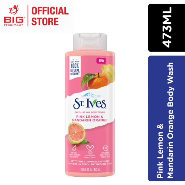 St. Ives Exfoliating Pink Lemon & Mandarin Orange Body Wash 473Ml