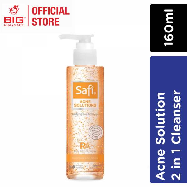 Safi Acne Solution 2 In 1 Cleanser 160ml