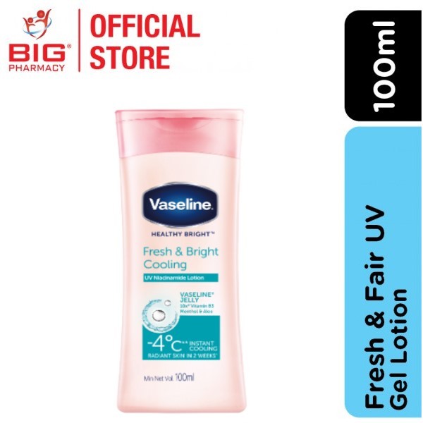 VASELINE HEALTHY BRIGHT FRESH & BRIGHT COOLING LOTION 100ML