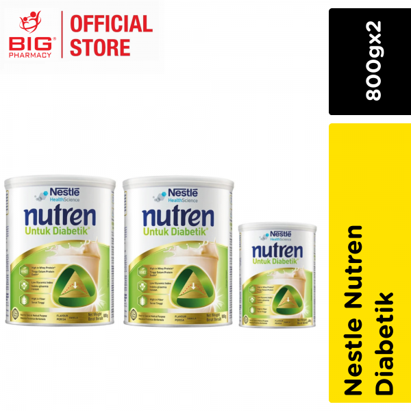 Nestle Nutren Diabetik Easy Scoop Vanilla 800g x 2 + 400g