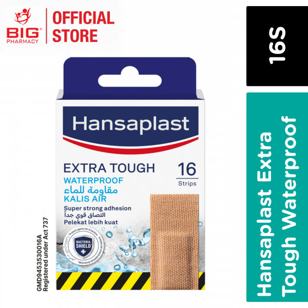 Hansaplast Extra Tough Waterproof Plaster 16s