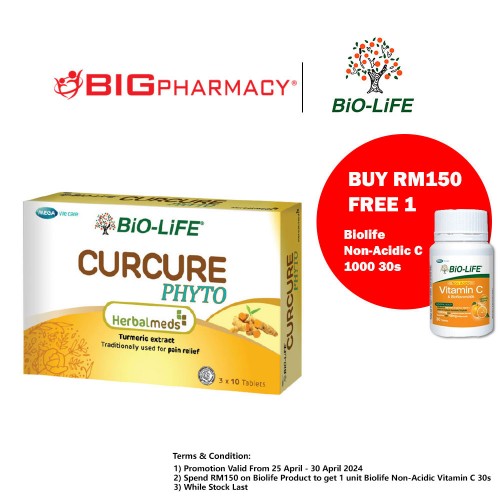 Biolife Herbalmeds Curcure Phyto 3x10s