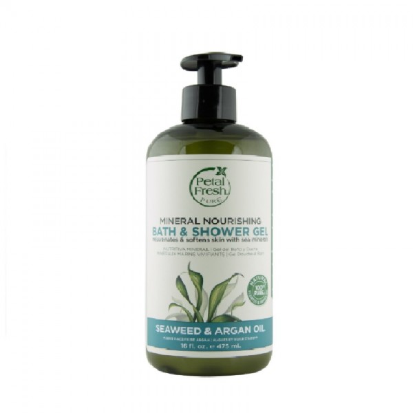 Petal Fresh Mineral Nour Bath & Shower Gel Seaweed & Argan Oil 475ml