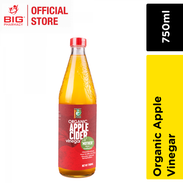 Radiant Code Organic Apple Cider Vinegar 750ml