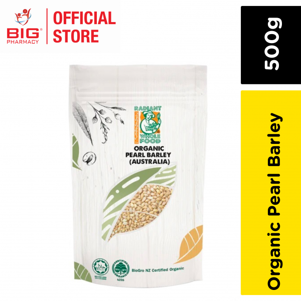 Radiant Code Organic Pearl Barley 500g [EXP: 22-Feb-2024]