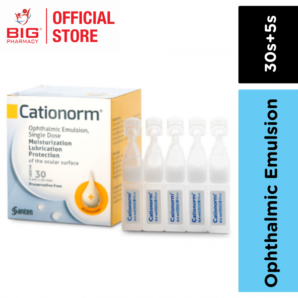 Cationorm Ophthalmic Emulsion 30s+5s