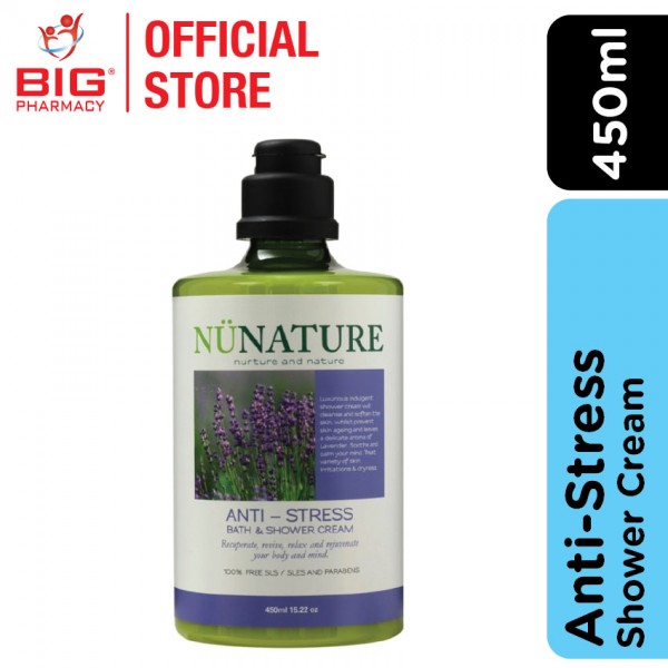 Nunature Bath & shower Cream 450ml Anti-stress