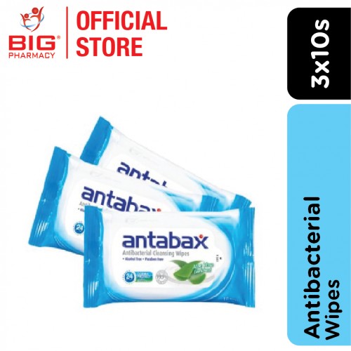 Antabax Anti-Bacterial Wipes 10s X3 (B2F1)