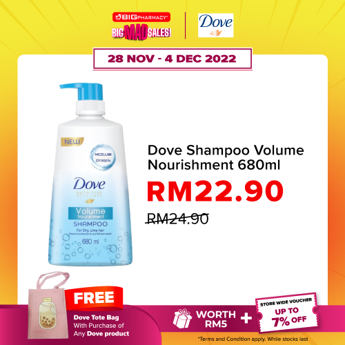 Dove Shampoo Volume Nourishment 680ml