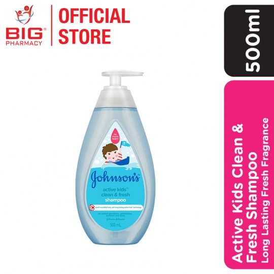 Johnsons Baby Active Kids Clean & Fresh Shampoo 500ml