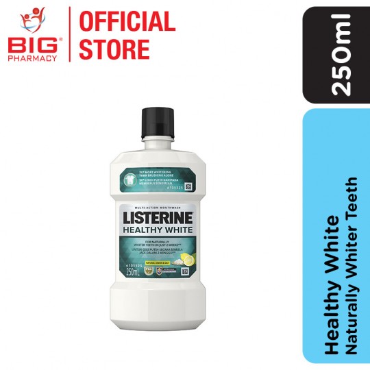 Listerine Mouthwash 250ml Healthy White