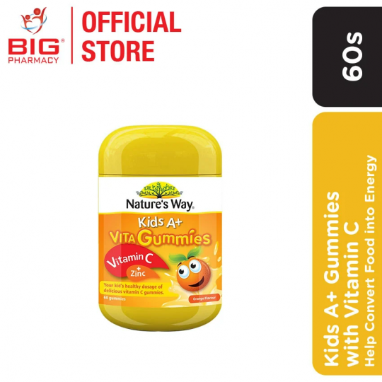 Natures Way Kids A+  Gummies With Vitamin C 60s