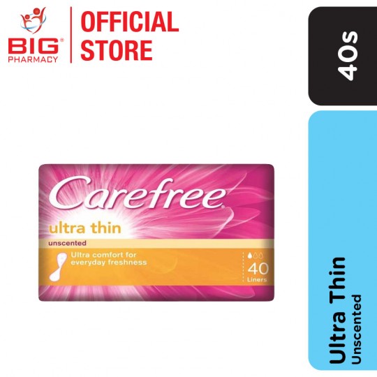 Carefree Ultra Thin Unscented 40s