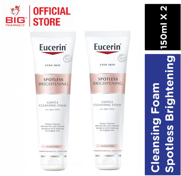 EUCERIN WHT THERAPY/SPOTLESS BRIGHTENING CLEANSING FOAM 150ML X 2
