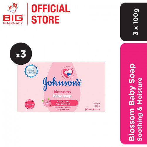 Johnsons Baby soap 100g X3 Blossoms