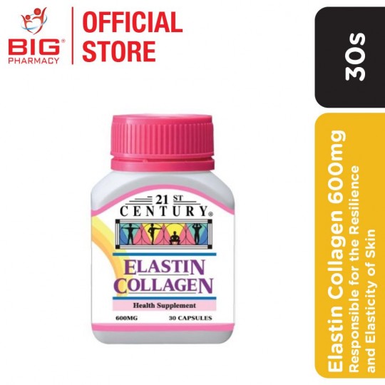 21st Century Elastin Collagen 600mg 30s