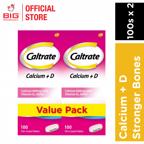 Caltrate 600+D (Pink) 2X100s