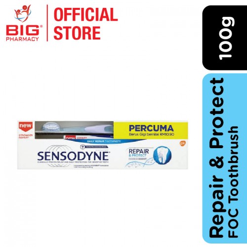 Sensodyne Toothpaste Repair & Protect 100g FOC Toothbrush