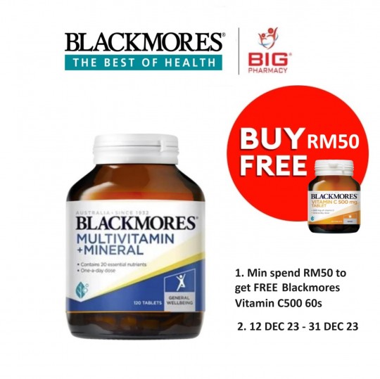 Blackmores MULTIVITAMIN + MINERAL 120S (NEW LOOK)
