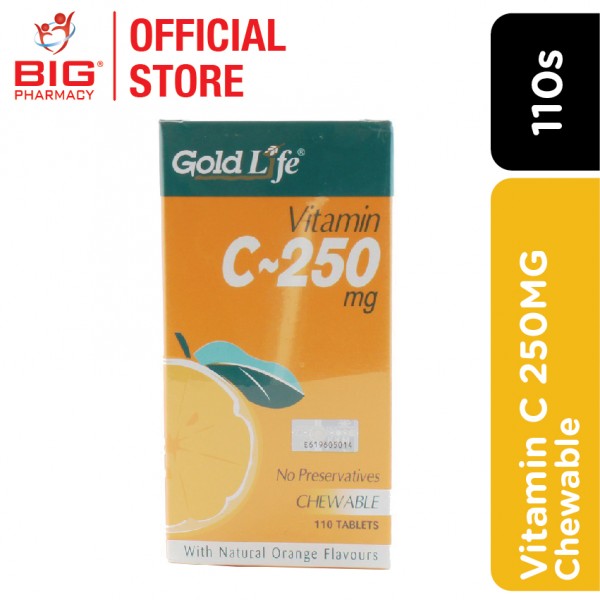 Gold Life Vitamin C-250mg Chewable 110s