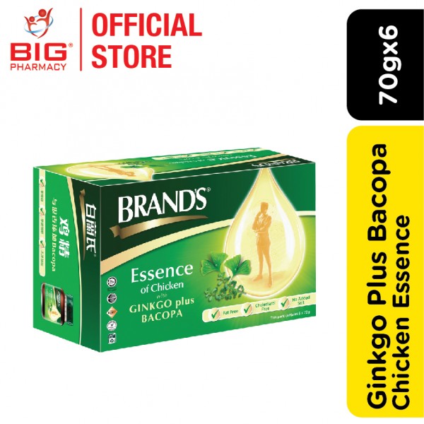 Brands Essence Of Chicken With Ginkgo Plus Bacopa 6X70g