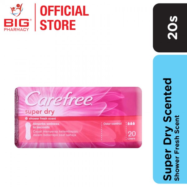 Carefree super Dry scented 20s