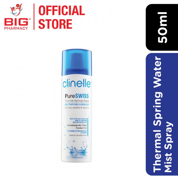 Clinelle Pureswiss Thermal Spring Water 50ml