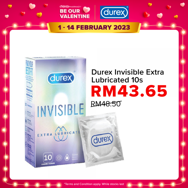 Durex Invisible Extra Lubricated 10s