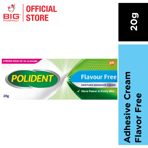 Polident Denture Adhesive Cream (Flavour Free) 20g