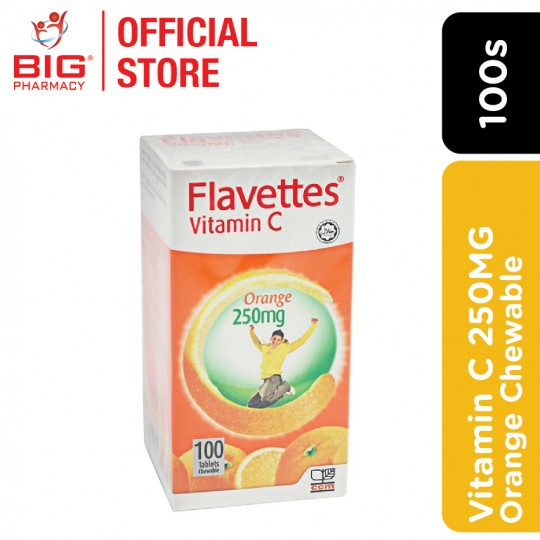 Flavettes Chewable Vitamin C 250mg (Orange) 100s