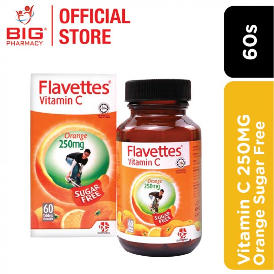 Flavettes Sugar Free Vitamin C 250mg (Orange) 60s