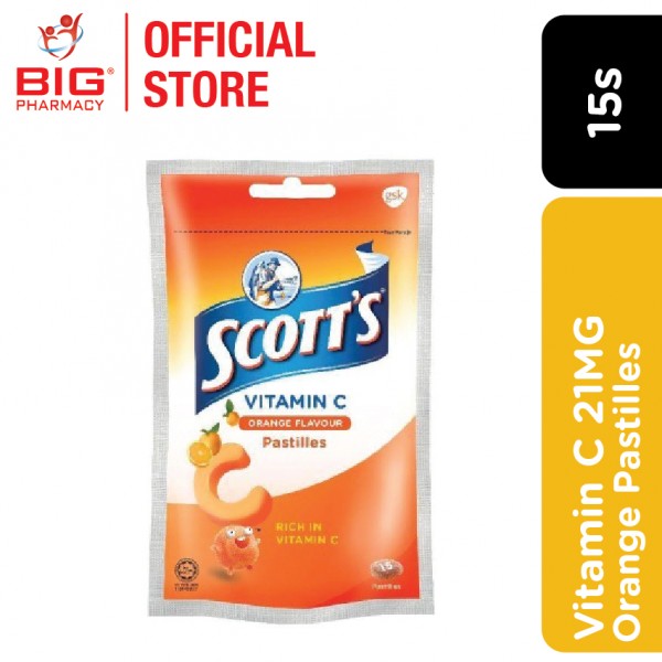 Scotts Vitamin C Pastilles Orange 30g 15S