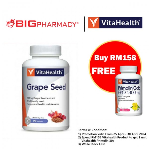 Vitahealth Grape seed 90s