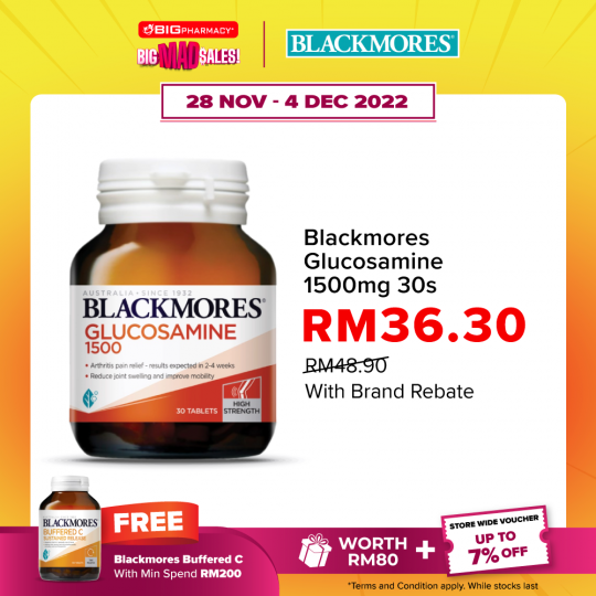 Blackmores Glucosamine 1500mg 30s