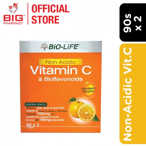 Biolife Non-Acidic Vitamin C 1000mg 2X90s