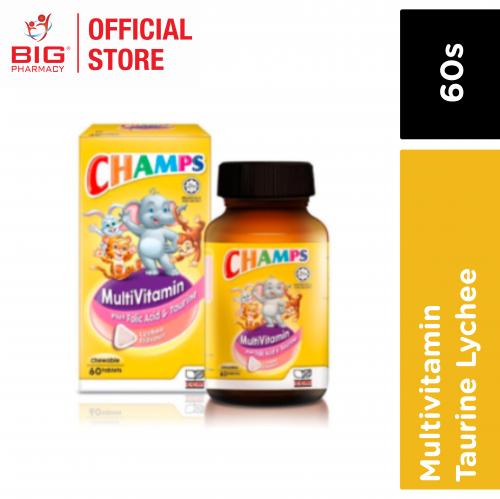 Champs Multivitamin With Taurine Lychee 60s