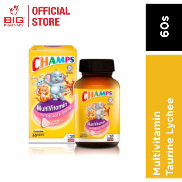 Champs Multivitamin With Taurine Lychee 60s