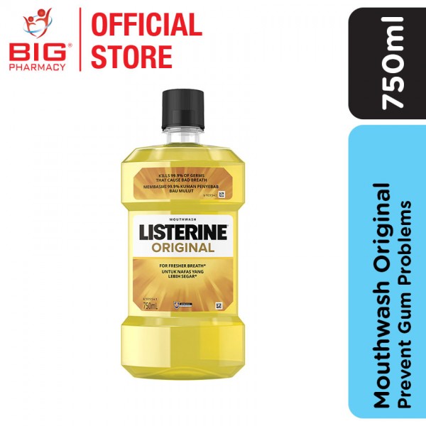 Listerine Mouthwash 750ml Original