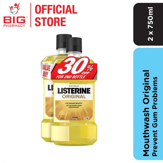 Listerine Mouthwash 750mlx2 Original