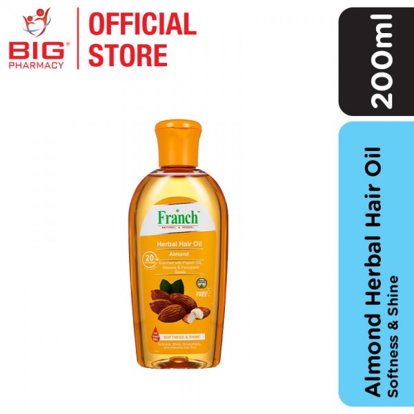 Franch Herbal Hair Oil Almond 200ml
