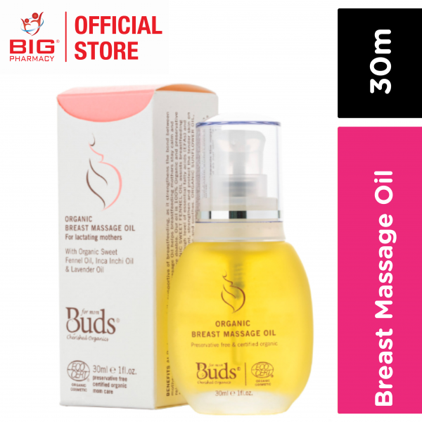 Buds Bco Organic Breast Massage Oil 30ml