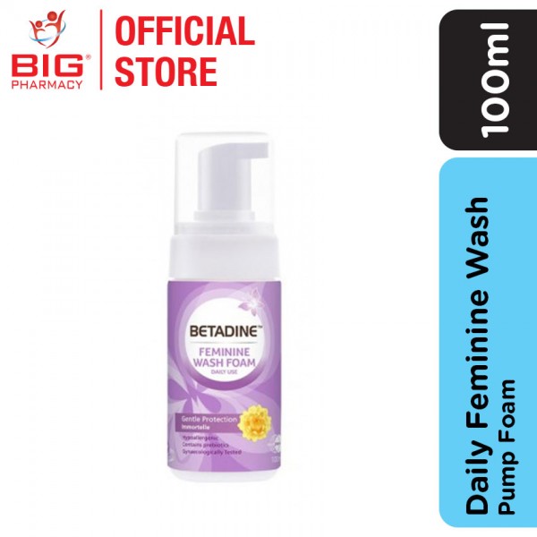 Betadine Daily Feminine Wash 100ml (Pump Foam)