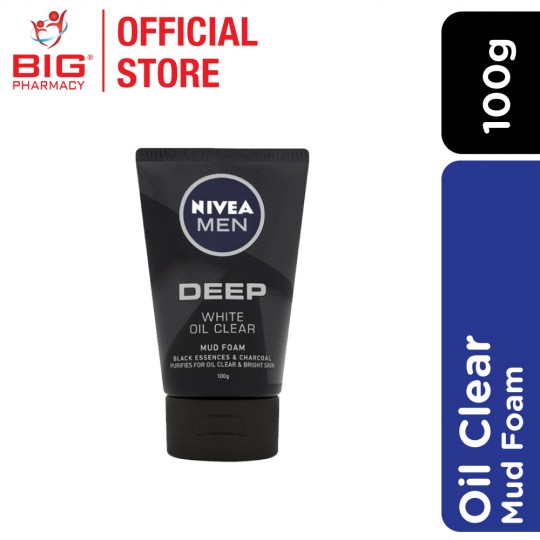 Nivea (M) Deep White Oil Clear Mud Foam 100g