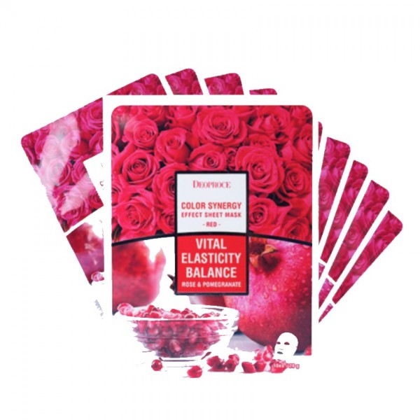 Deoproce Color synergy Effect sheet Mask Red 10s