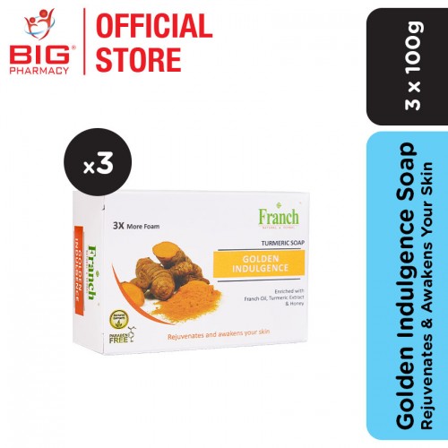 Franch Turmeric Golden Indulgence Soap 3X100g