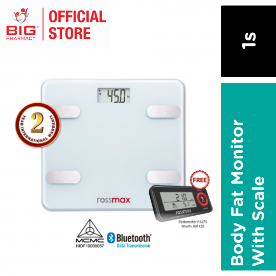 Rossmax Body Fat Monitor With scale Wf262 with Bluetooth