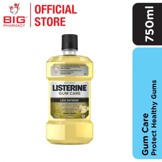 Listerine Mouthwash 750ml Gum Care Less Intense