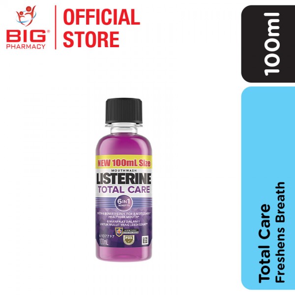 Listerine M/Wash 100ml Total Care